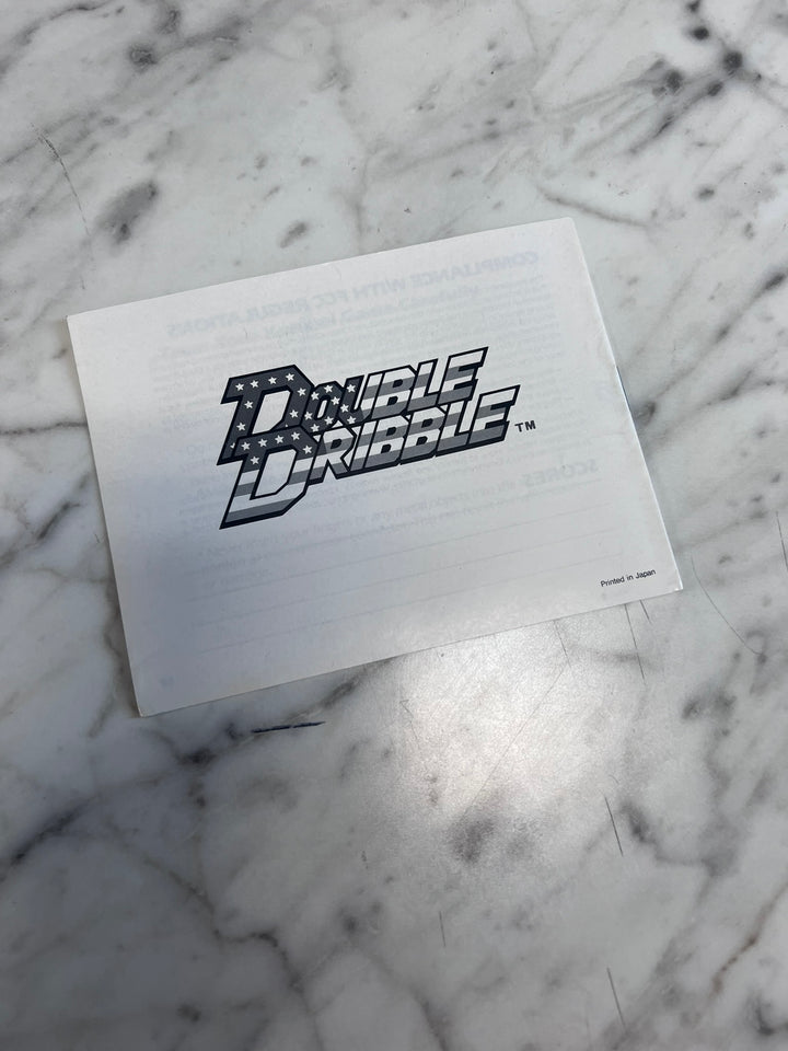 Double Dribble Original Nintendo NES MANUAL ONLY MO21926