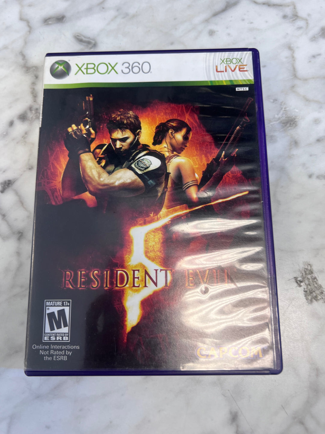 Resident Evil 5 Xbox 360 CASE ONLY NO GAME   CO101025