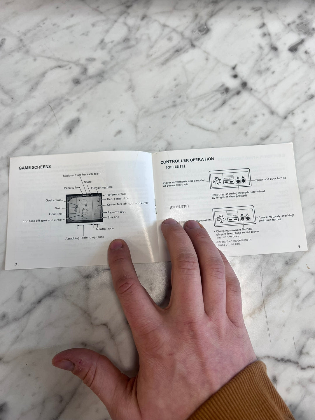 Ice Hockey Original Nintendo NES MANUAL ONLY MO21926