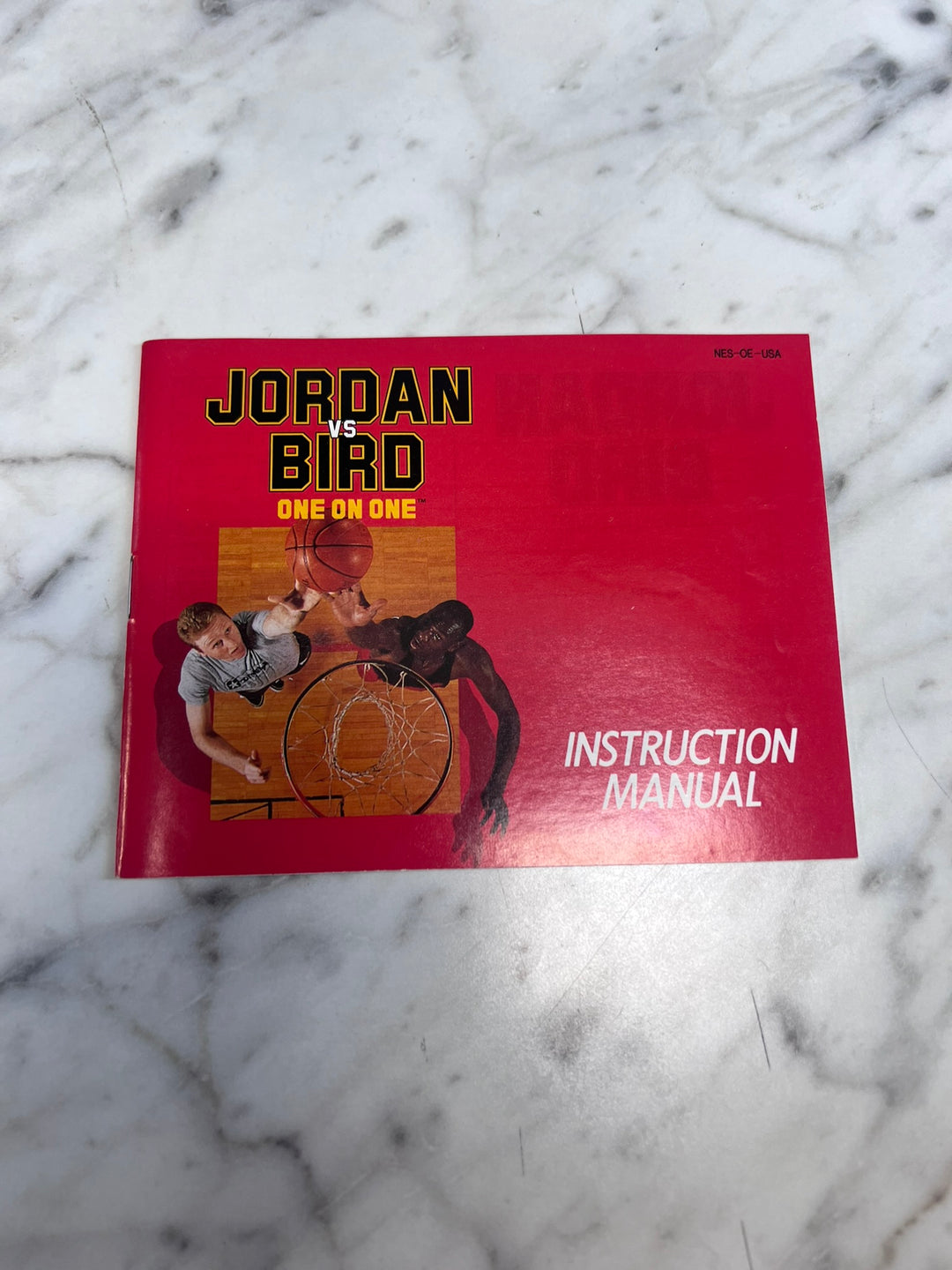Jordan Vs Bird One on One Original Nintendo NES MANUAL ONLY MO21926
