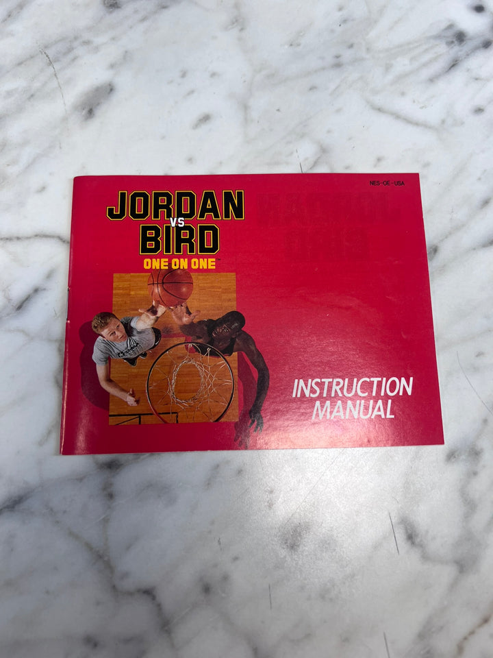 Jordan Vs Bird One on One Original Nintendo NES MANUAL ONLY MO21926