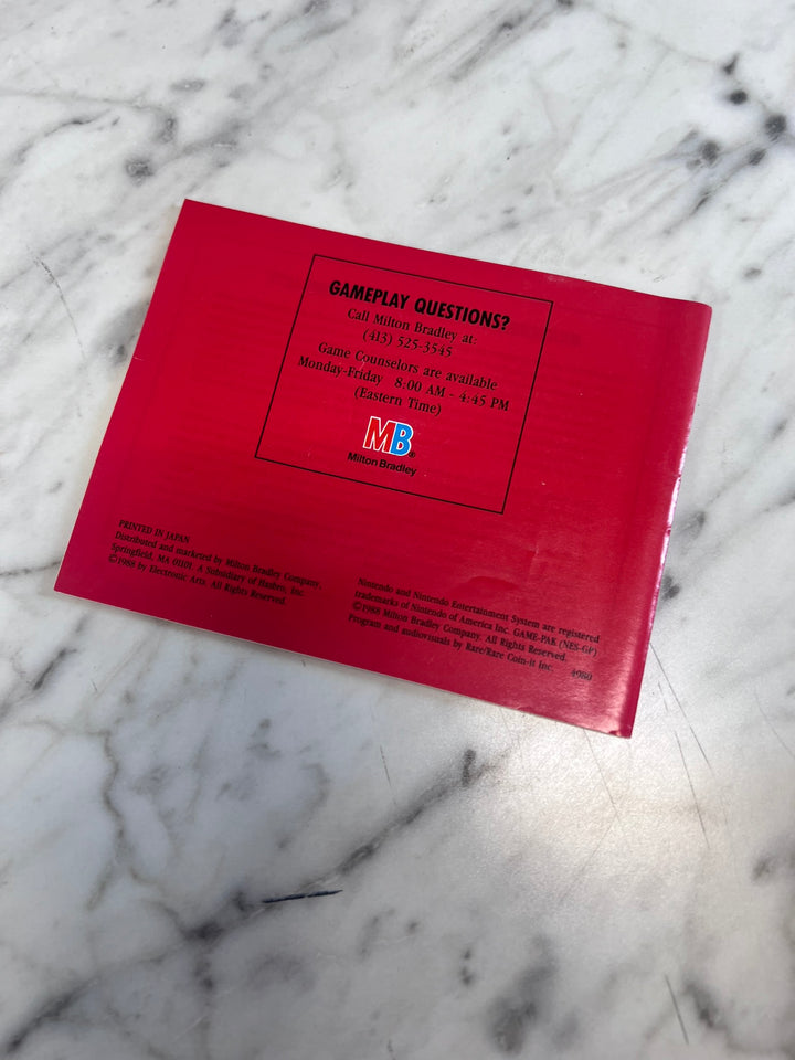 Jordan Vs Bird One on One Original Nintendo NES MANUAL ONLY MO21926