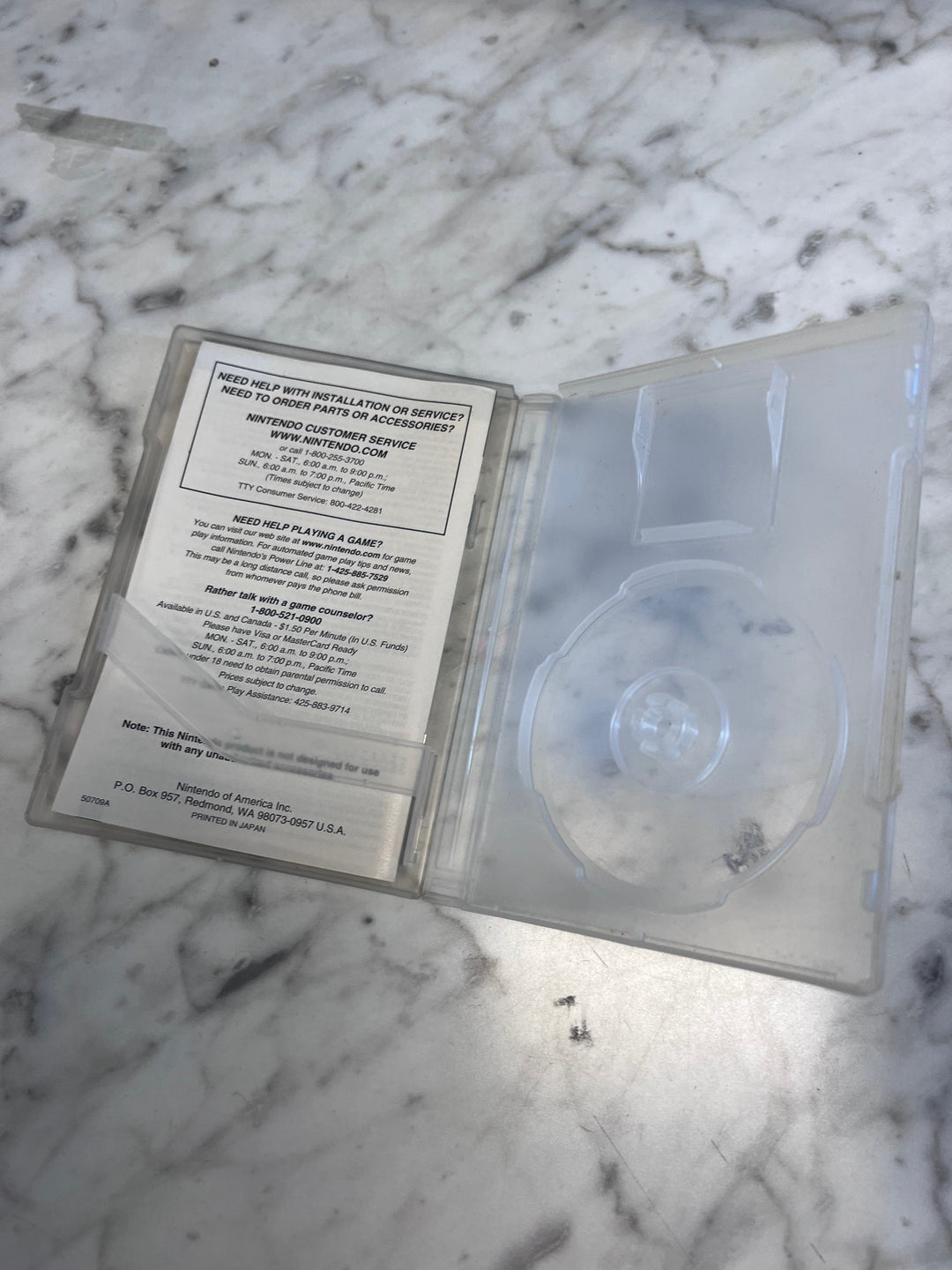 Gamecube Game Boy Player CASE/Manual ONLY NO DISC!!   CO101025