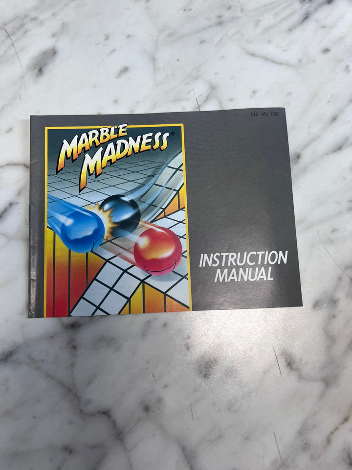 Marble Madness Original Nintendo NES MANUAL ONLY MO21926