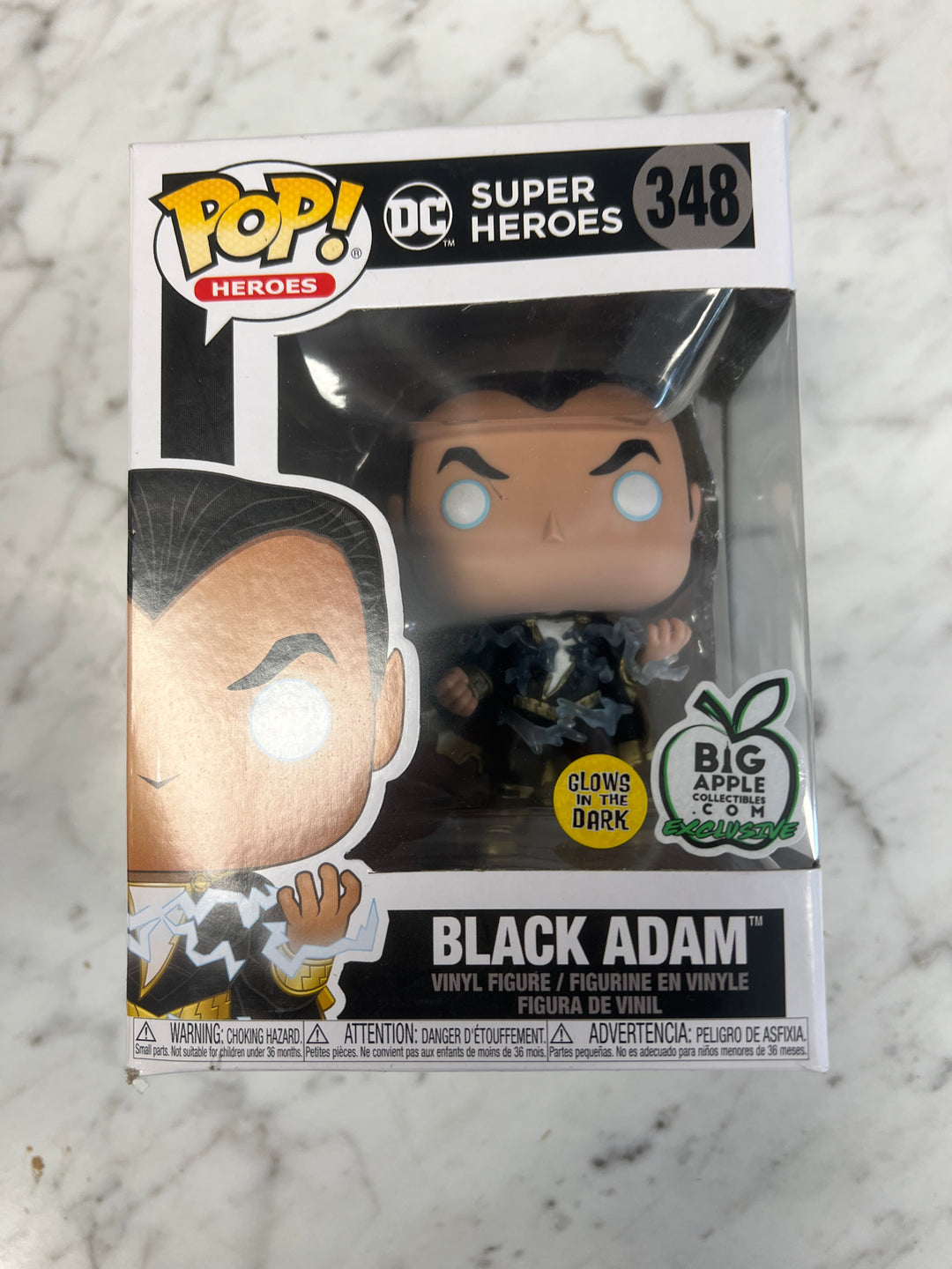 Funko Pop! Black Adam #348 Glow GITD Big Apple Collectibles  FP1231