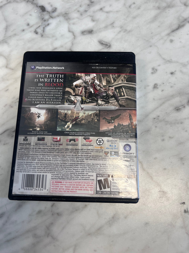 Assassin's Creed II PS3 Playstation 3 CASE & MANUAL ONLY   CO101025