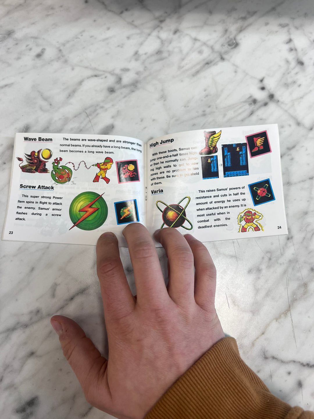 Metroid (Gray) Original Nintendo NES MANUAL ONLY MO21926