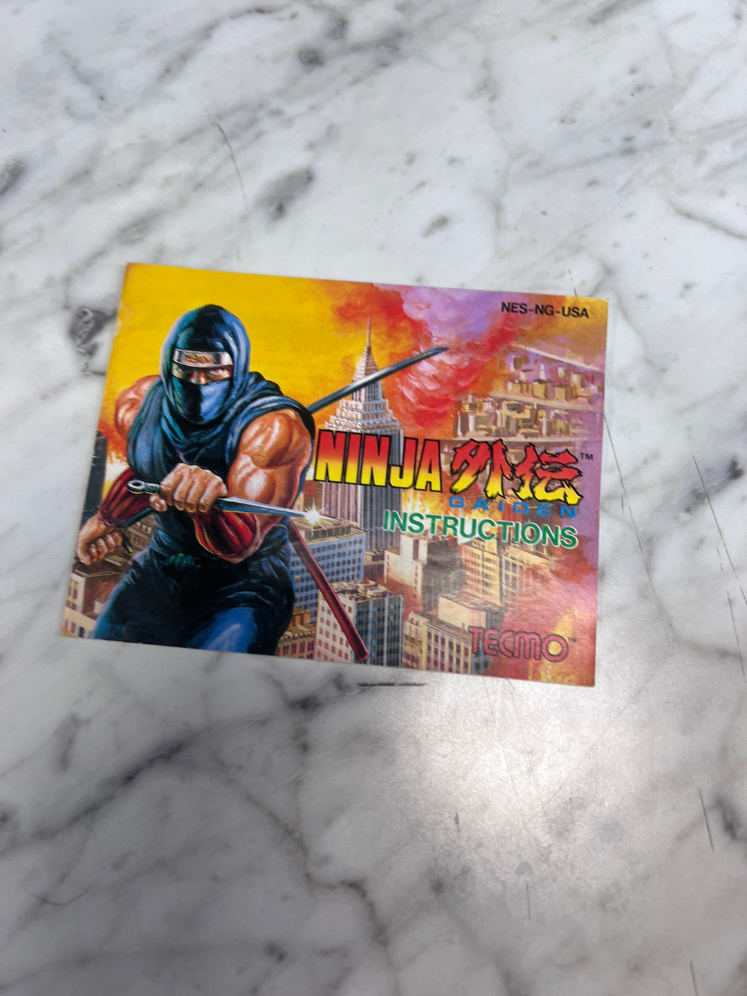 Ninja Gaiden Original Nintendo NES MANUAL ONLY MO21926