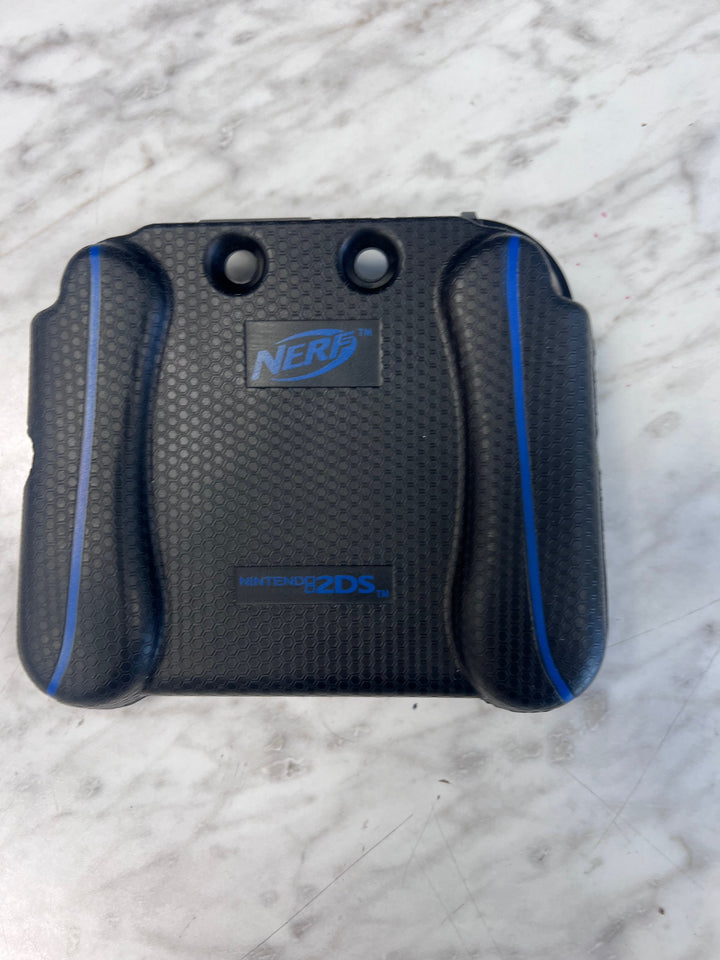PDP Nintendo 2DS Nerf Console Grip Case Protector  Black/Blue  UA101025