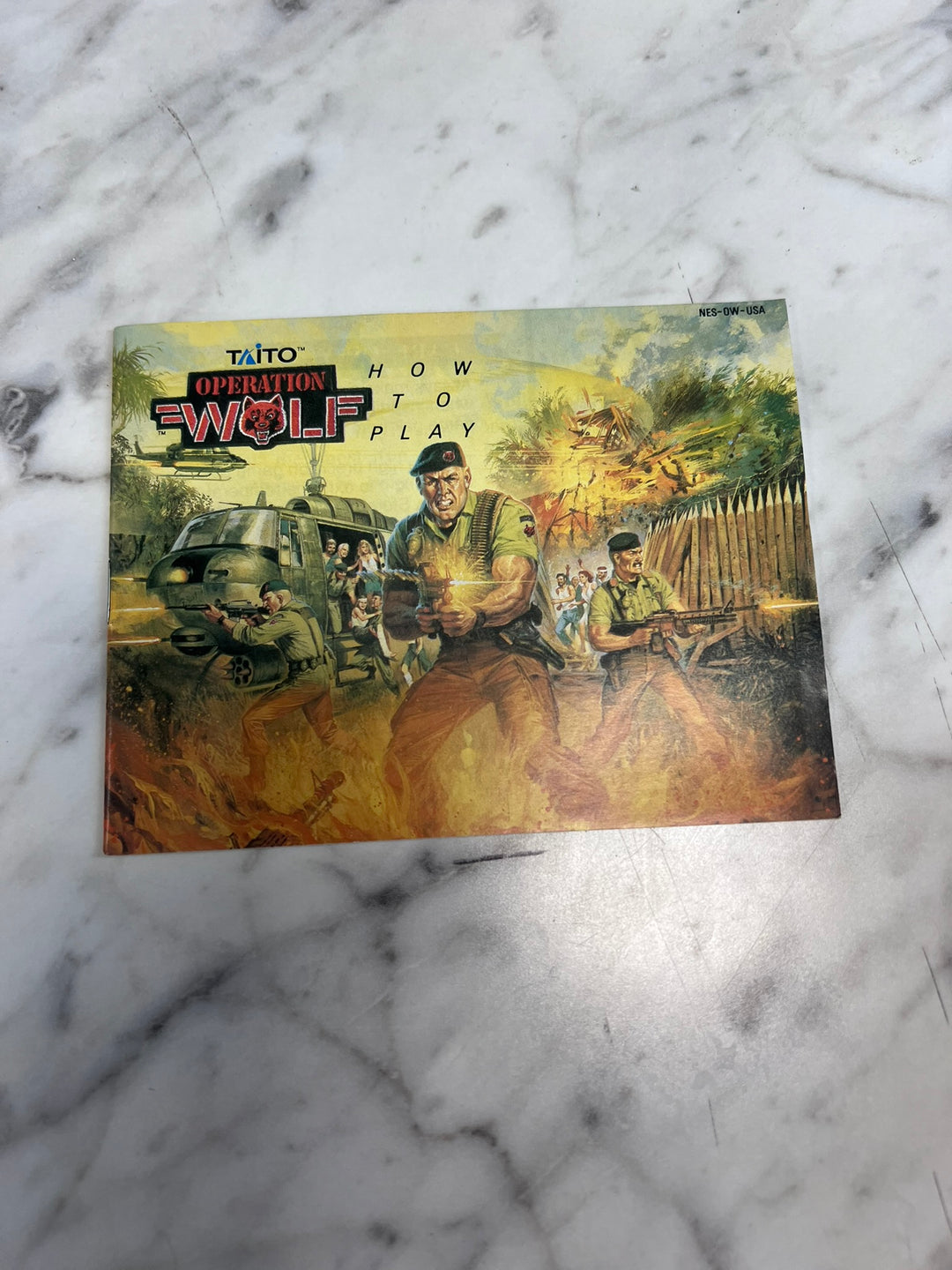 Operation Wolf Original Nintendo NES MANUAL ONLY MO21926