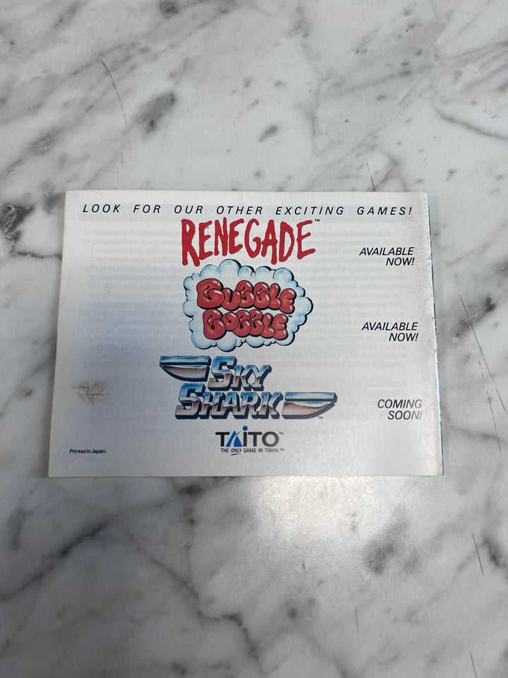 Operation Wolf Original Nintendo NES MANUAL ONLY MO21926