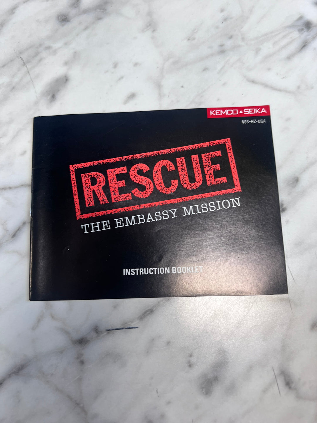 Rescue the Embassy Mission Original Nintendo NES MANUAL ONLY MO21926