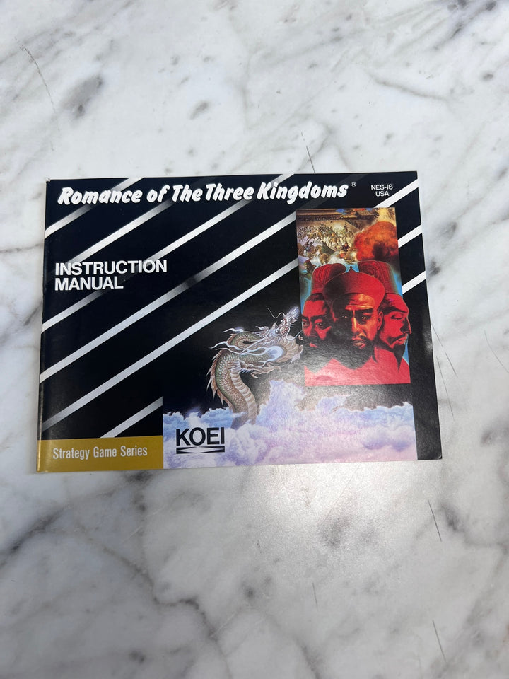 Romance of the Three Kingdoms Original Nintendo NES MANUAL ONLY MO21926