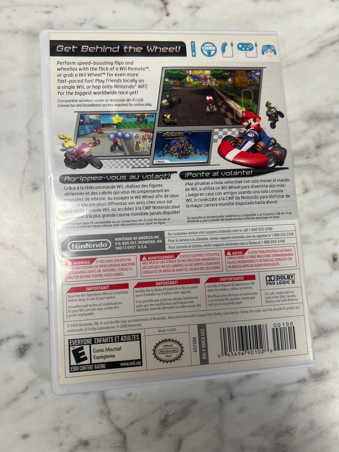 Mario Kart Wii Nintendo Wii Case ONLY CO111924