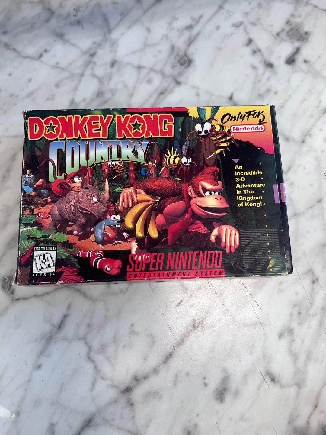 Donkey Kong Country SNES Super Nintendo BOX AND MANUAL ONLY   CO101025