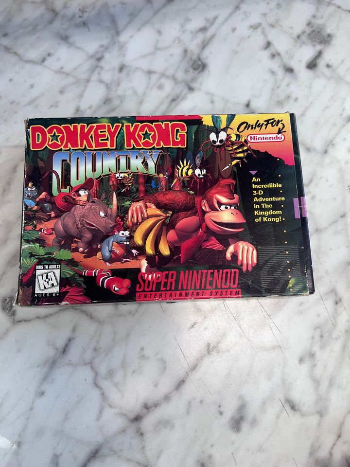 Donkey Kong Country SNES Super Nintendo BOX AND MANUAL ONLY   CO101025