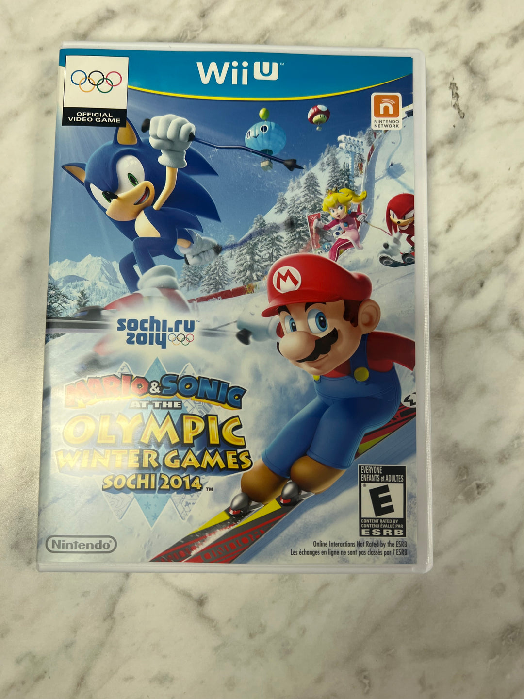 Mario & Sonic at the Sochi 2014 Olympic Winter Games Nintendo Wii U Case ONLY CO92524