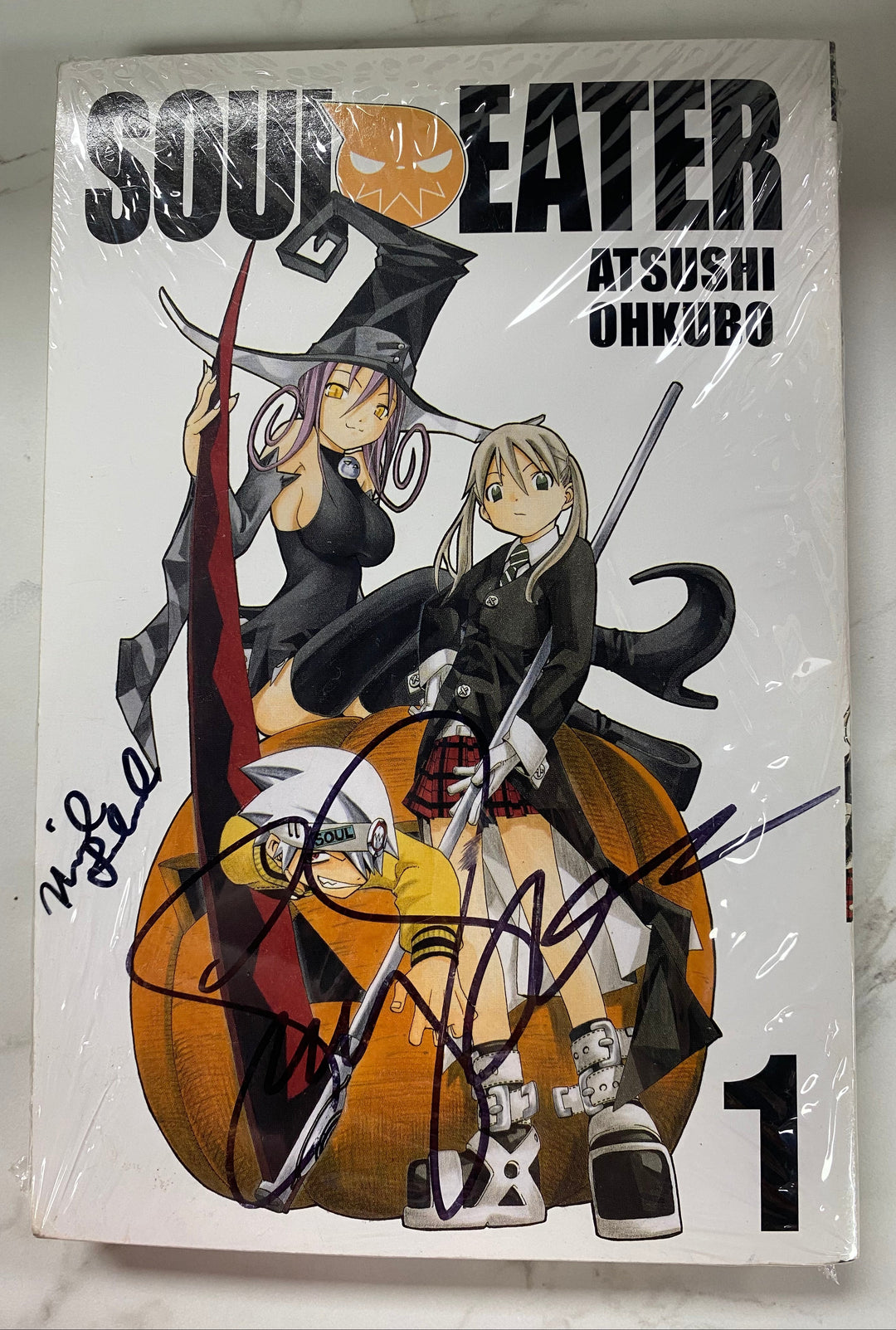 Soul Eater Manga Volume 1 Signed by Micah Solusod Voice of Soul Eater Evans UG62726