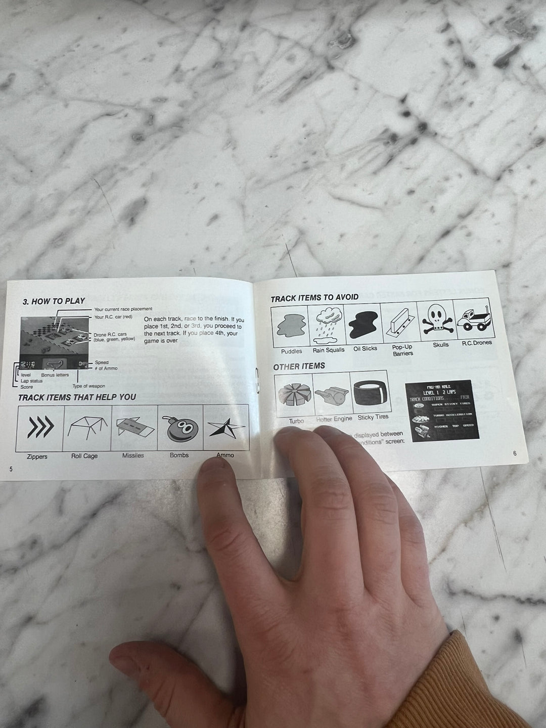 R.C. Pro-Am Original Nintendo NES MANUAL ONLY MO21926