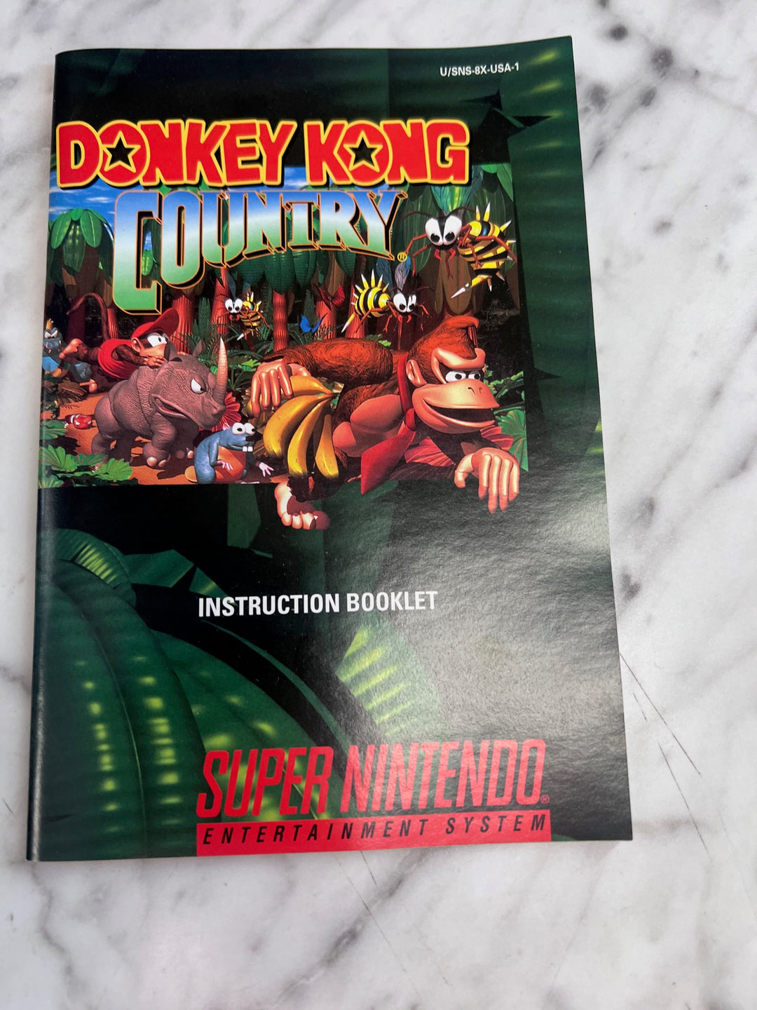 Donkey Kong Country SNES Super Nintendo BOX AND MANUAL ONLY   CO101025