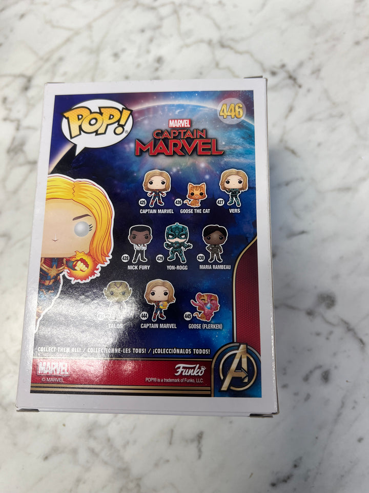 Funko Pop! Captain Marvel #446 GITD Glow Marvel Collector Corp FP1231
