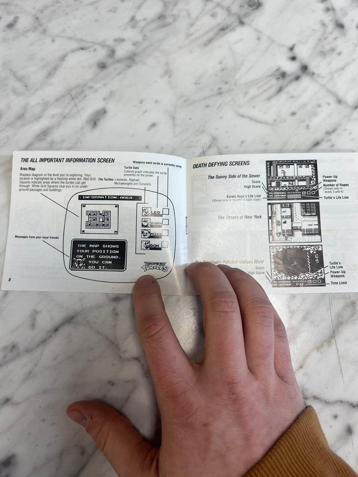 Teenage Mutant Ninja Turtles Original Nintendo NES MANUAL ONLY MO21926