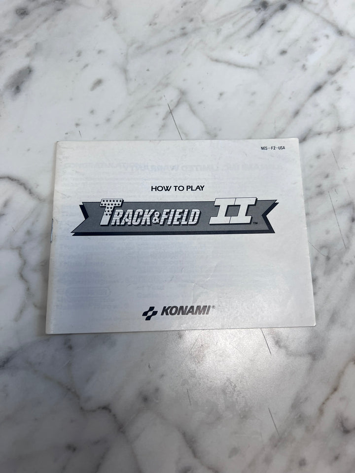 Track & Field II Original Nintendo NES MANUAL ONLY MO21926