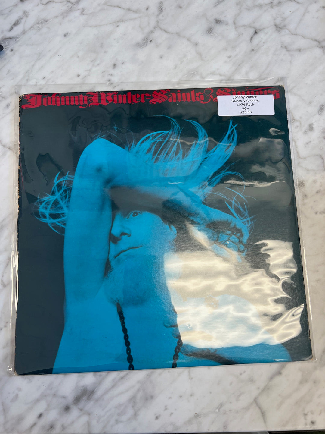 Johnny Winter - Saints & Sinners (VG+) Condition Vinyl Record     VR42425