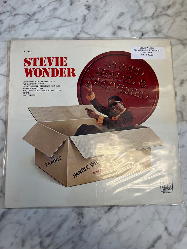 Stevie Wonder - Signed, Sealed & Delivered (NM) Condition Vinyl Record  VR42425