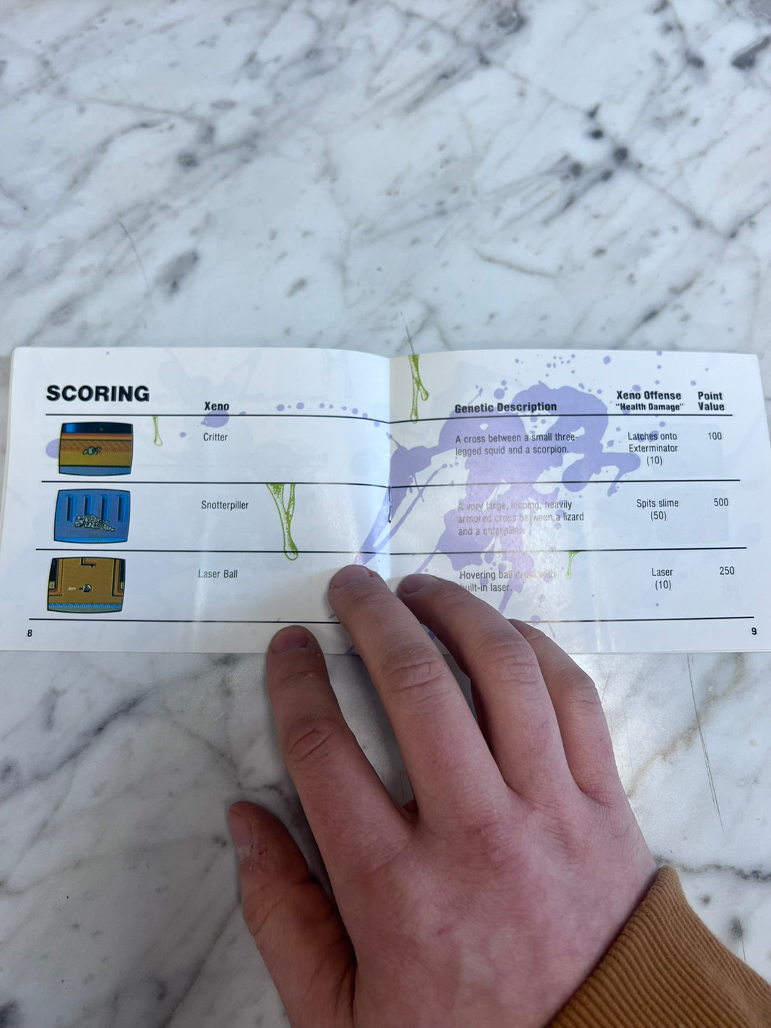 Xenophobe Original Nintendo NES MANUAL ONLY MO21926