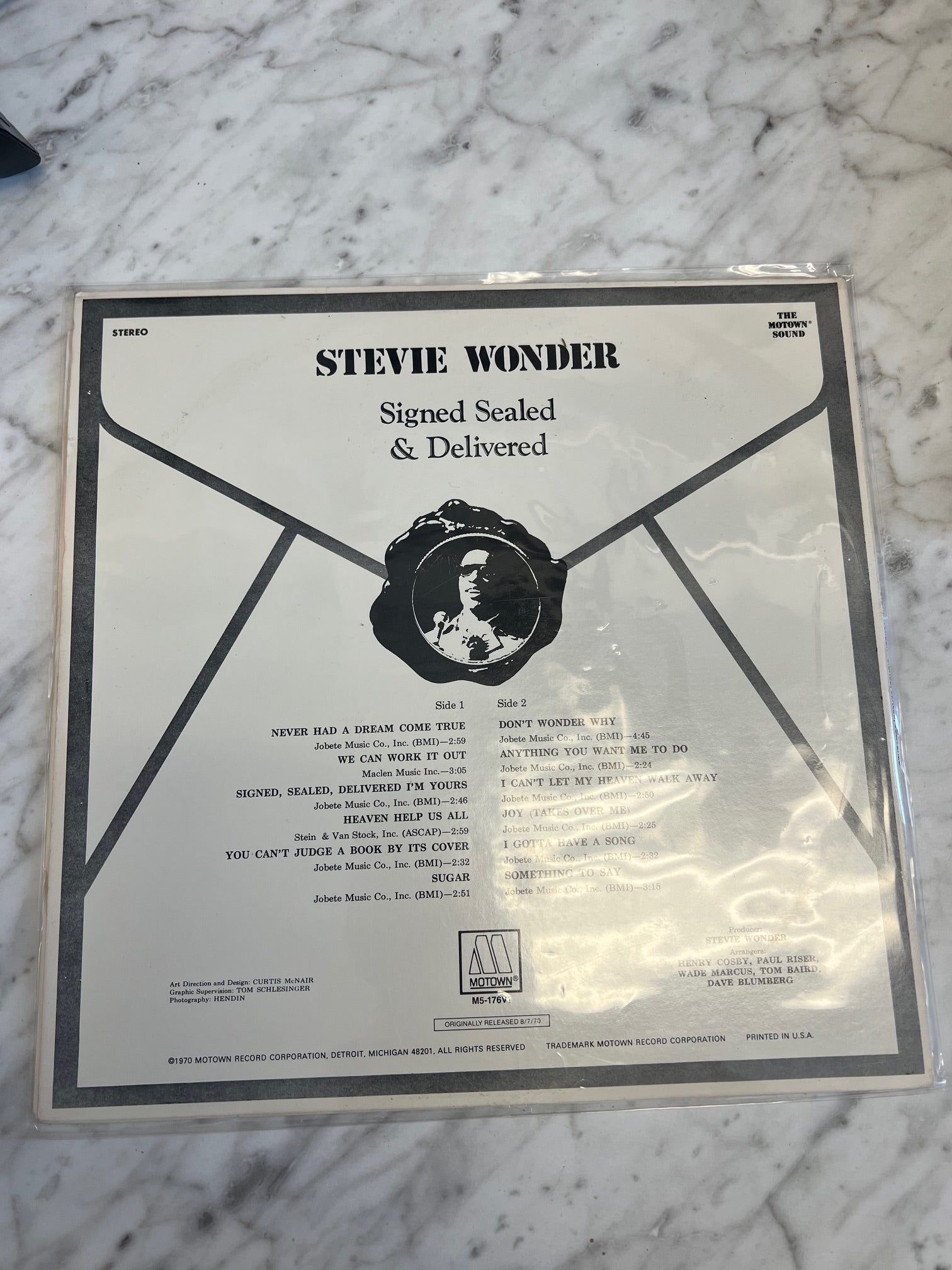 Stevie Wonder - Signed, Sealed & Delivered (NM) Condition Vinyl