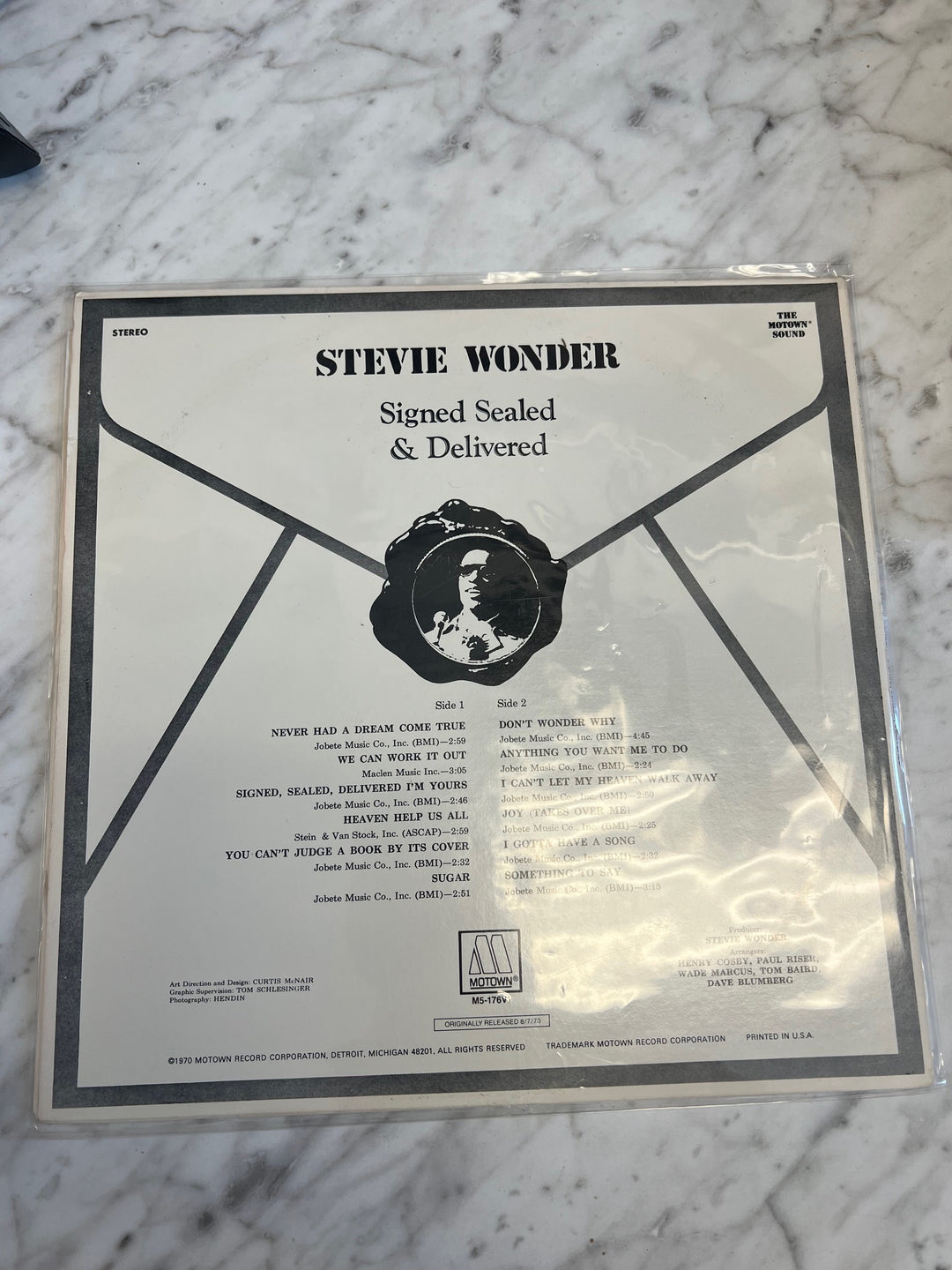 Stevie Wonder - Signed, Sealed & Delivered (NM) Condition Vinyl Record  VR42425