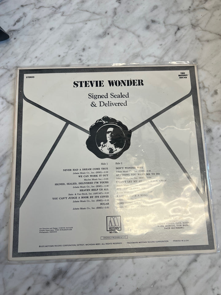 Stevie Wonder - Signed, Sealed & Delivered (NM) Condition Vinyl Record  VR42425
