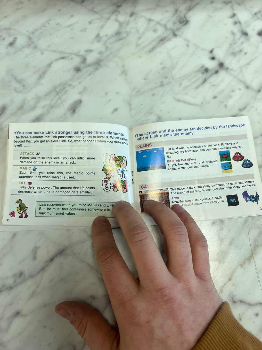 Zelda II The Adventure of Link Original Nintendo NES MANUAL ONLY MO21926