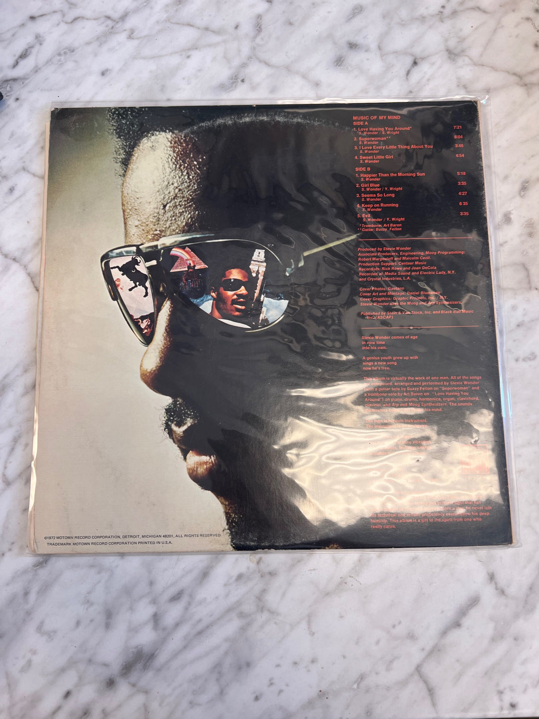Stevie Wonder - Music of My Mind (NM) Condition Vinyl Record  VR42425