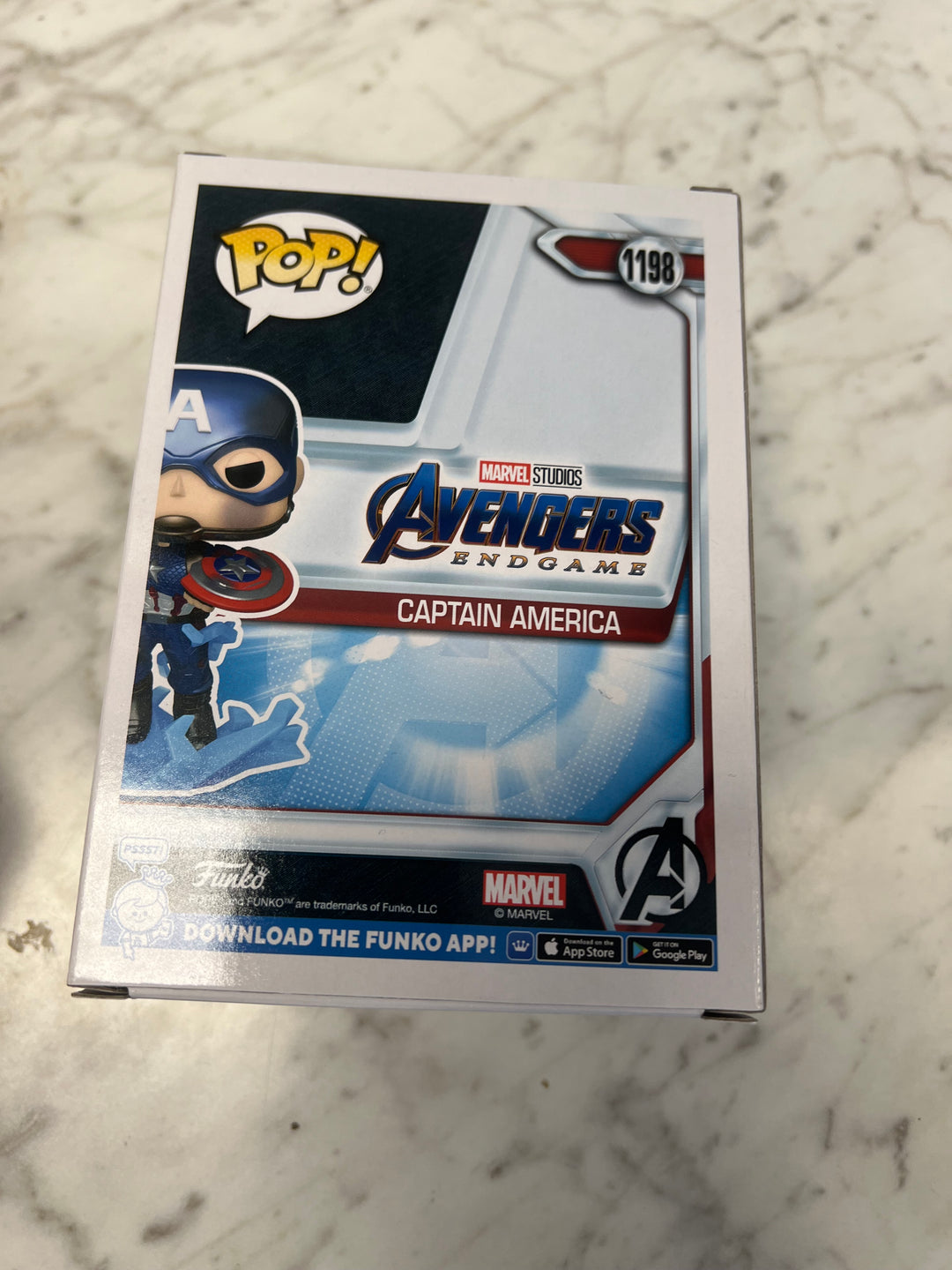Funko Pop! Captain America #1198 Glow GITD Volcano X Exclusive Avengers Endgame FP1231