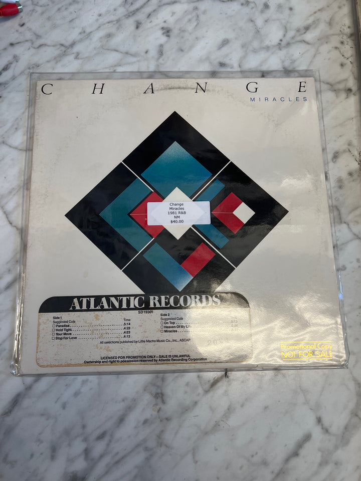 Change - Miracles 1981 (NM) Condition Vinyl Record  VR42425