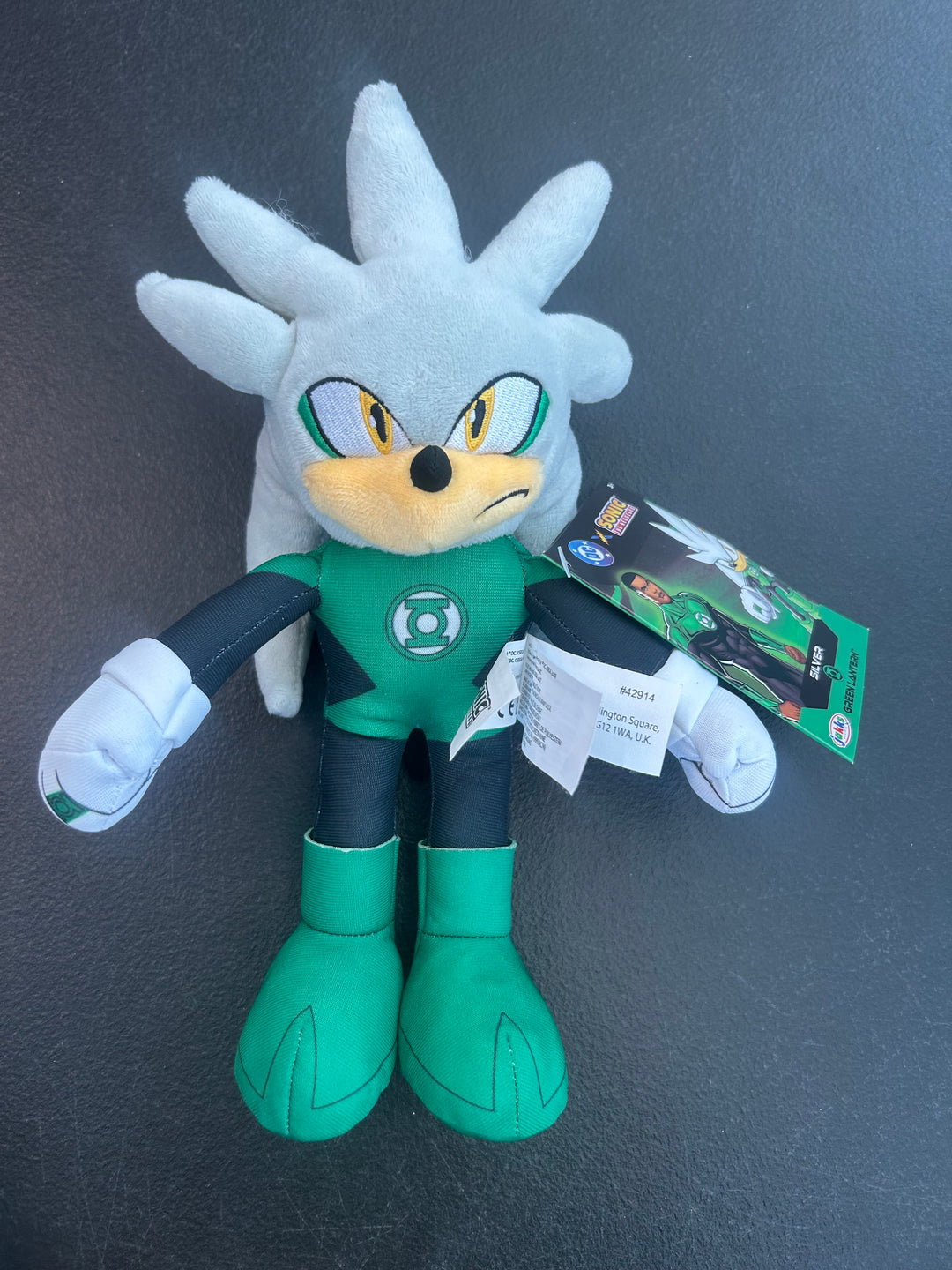 Jakks Pacific Sonic the Hedgehog x DC Silver Green Lantern Plush 2025 NP12226