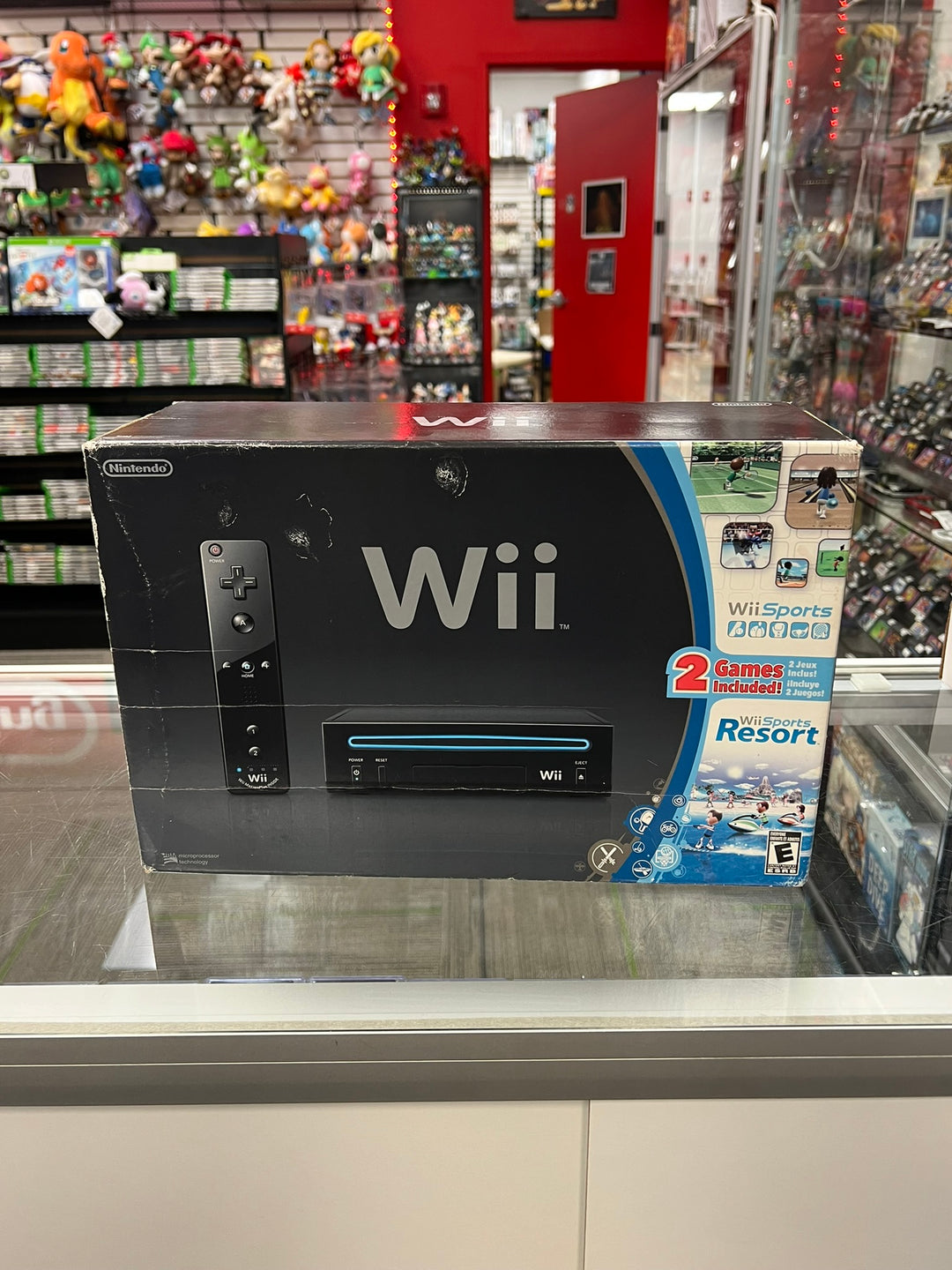 EMPTY BOX ONLY Nintendo Wii Black Wii Sports / Resort Bundle NO GAME, INSERTS OR CONSOLE CO82326
