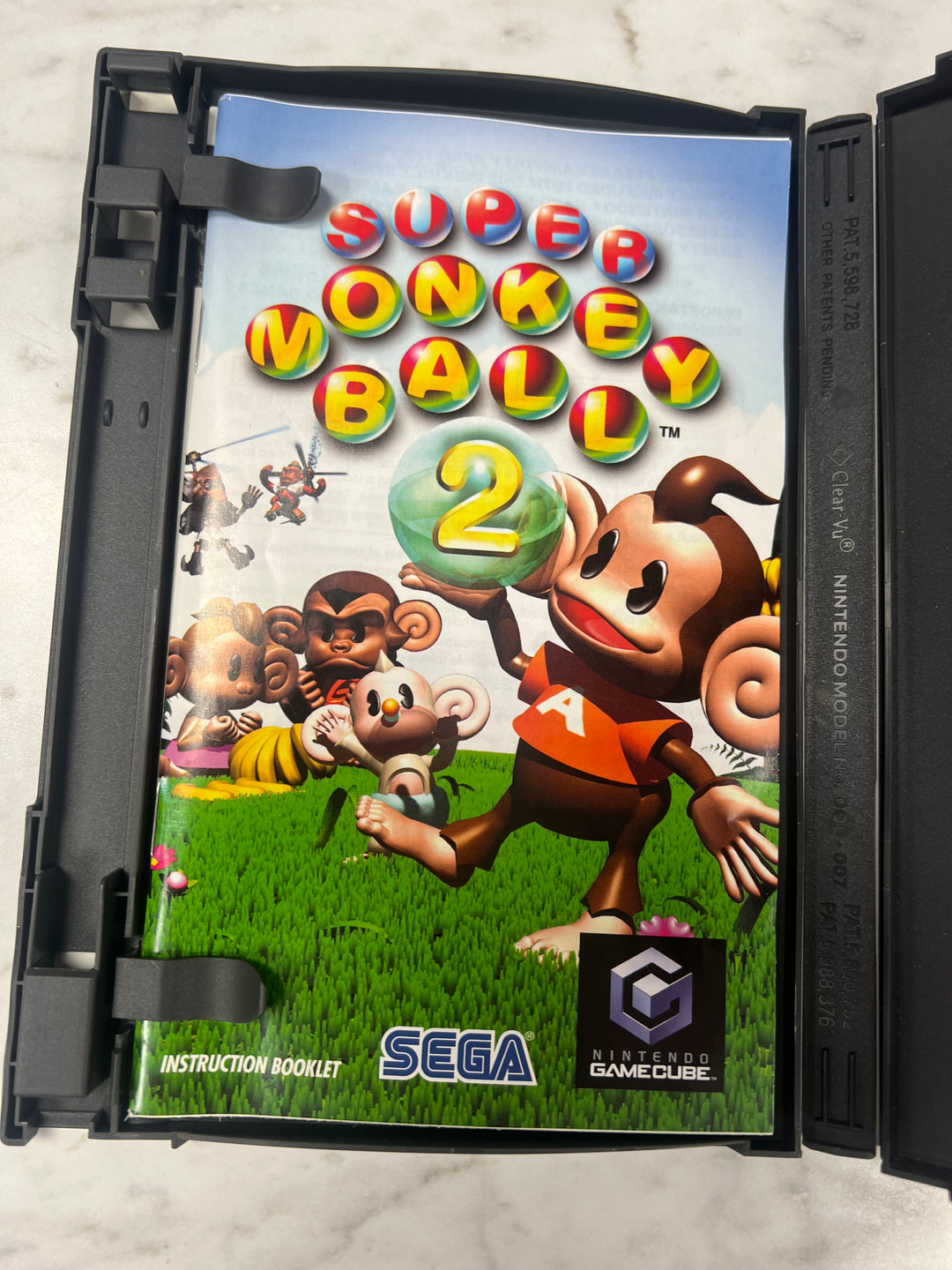 Super Monkey Ball 2 for Nintendo Gamecube Case and manual ONLY CO92524