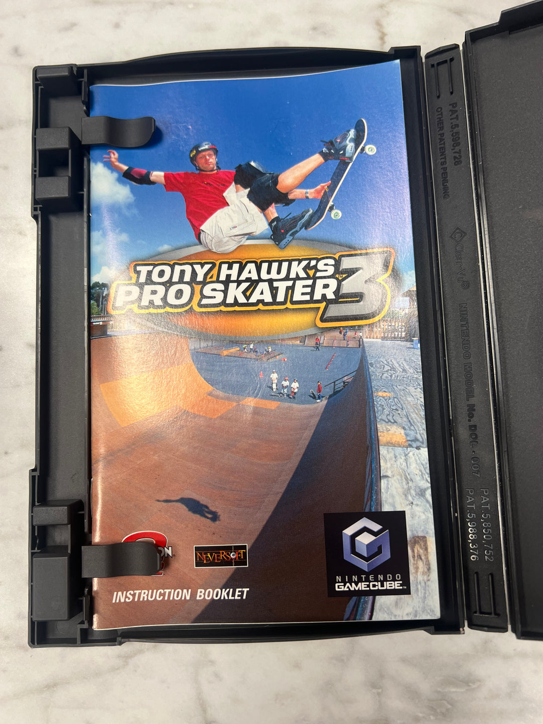 Tony Hawk's Pro Skater 3 for Nintendo Gamecube Case and manual ONLY CO92524