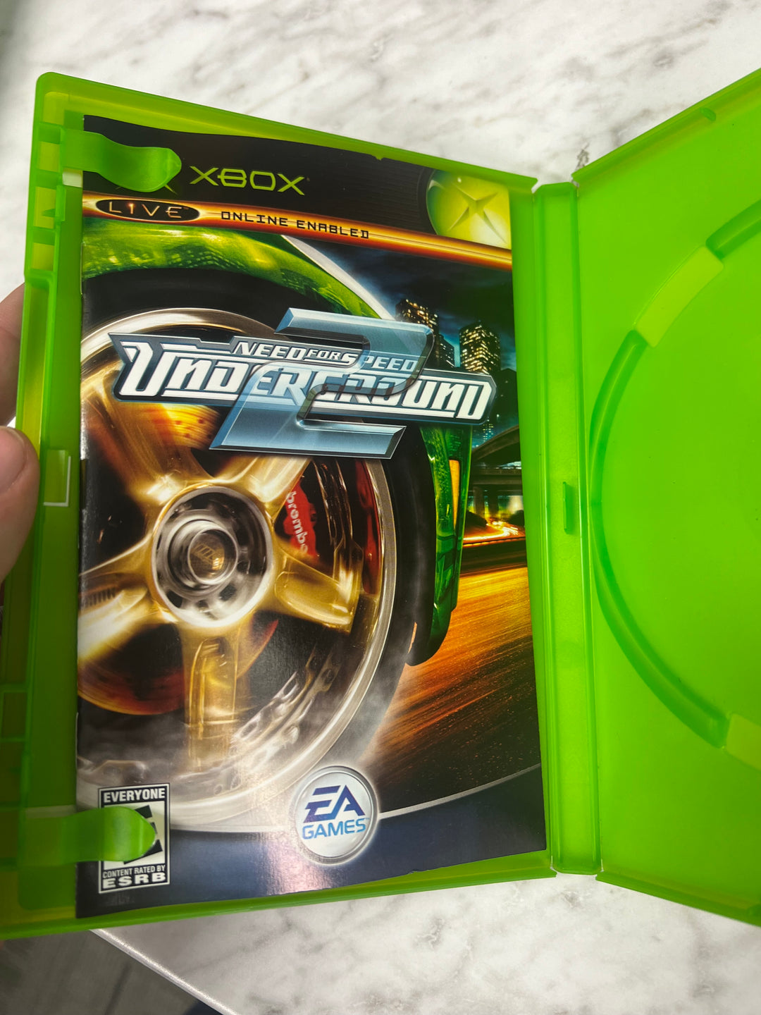 Need for Speed Underground 2 for Original Microsoft Xbox Case and manual ONLY CO92524