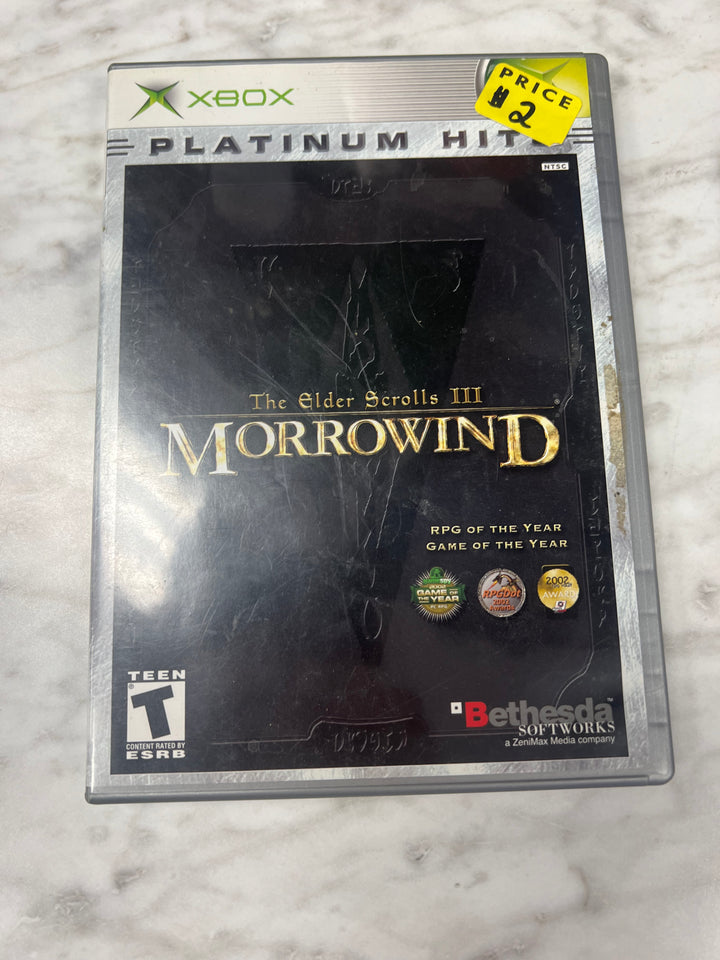 The Elder Scrolls III Morrowind for Original Microsoft Xbox Case and manual ONLY CO92524