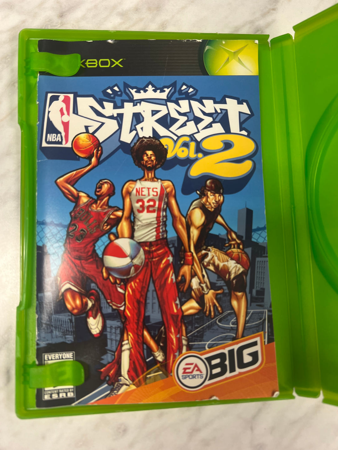 NBA Street Vol 2 for Original Microsoft Xbox Case and manual ONLY CO92524