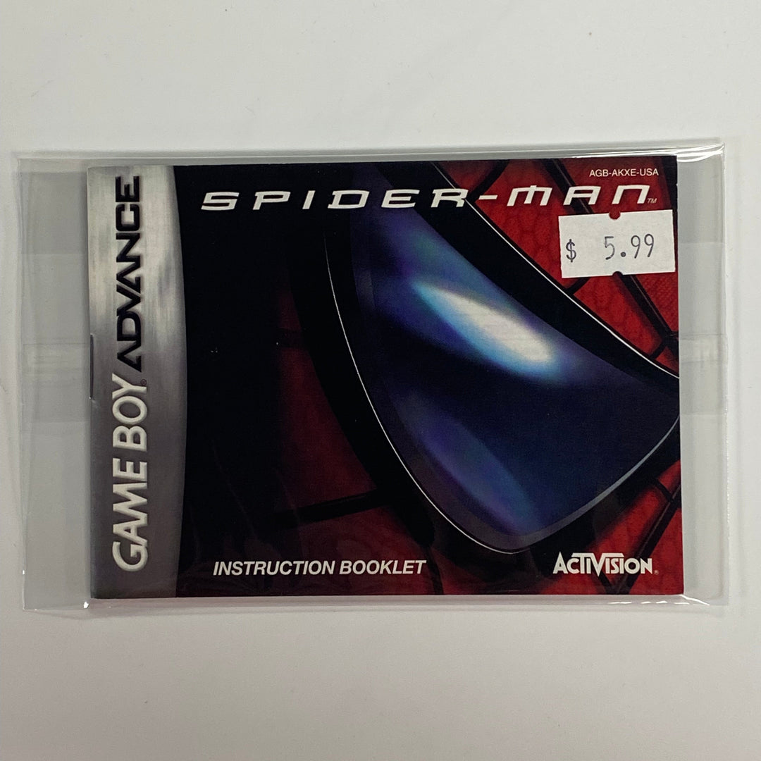 Spiderman AGB-AKXE-USA - GameBoy Advance GBA Manual ONLY MO7126