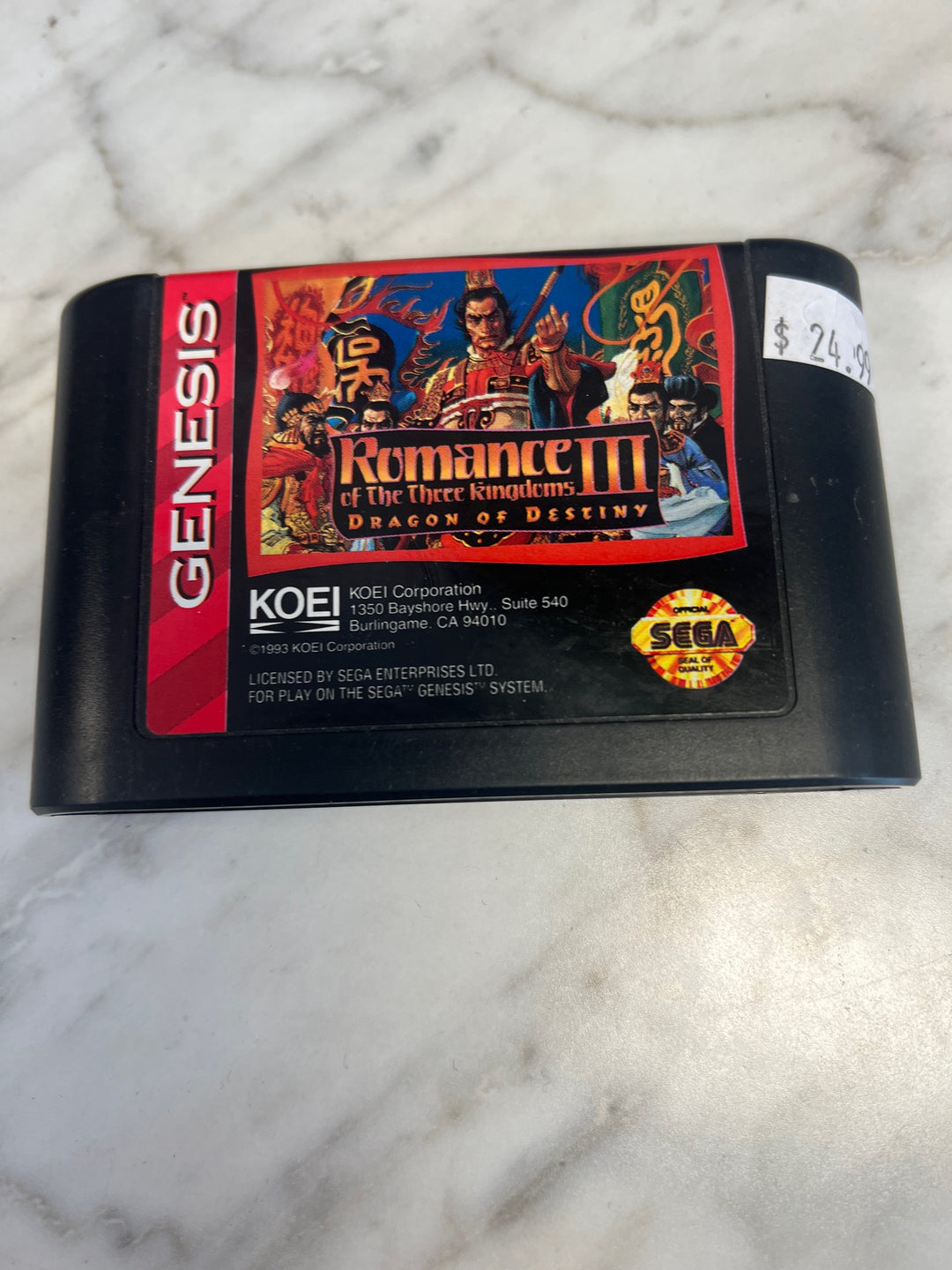 Romance Of The Three Kingdoms III - Sega Genesis G71725