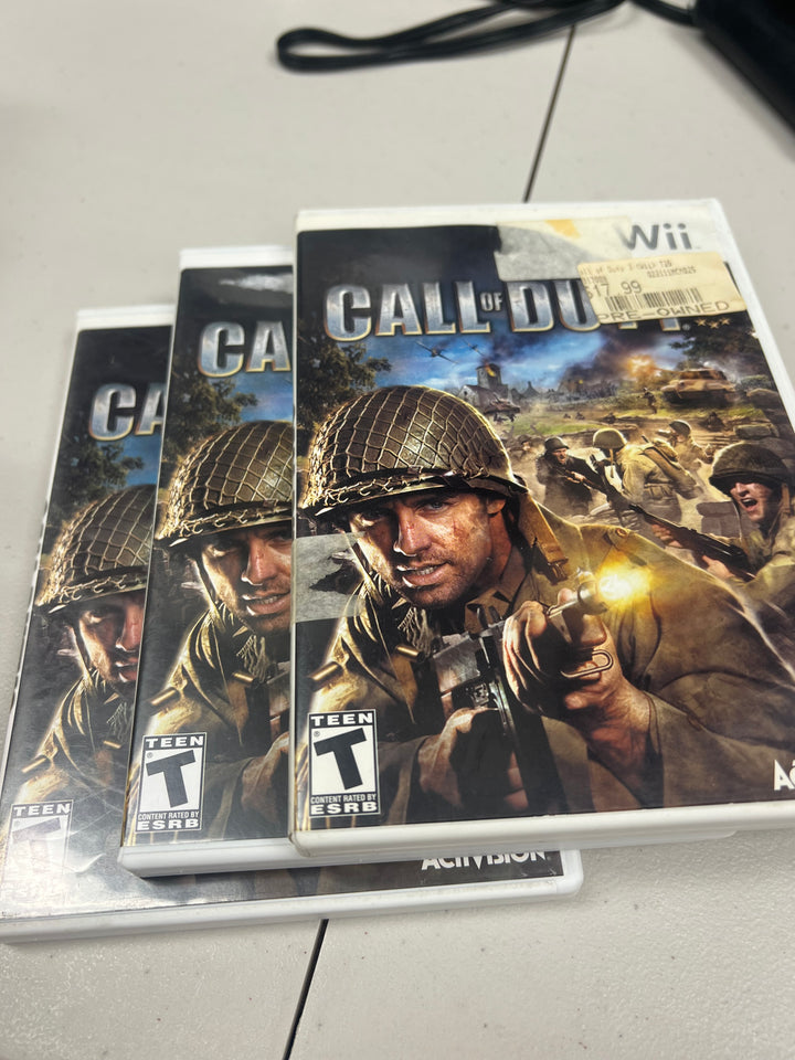 Call of Duty 3 for Nintendo Wii in case!               UD92024