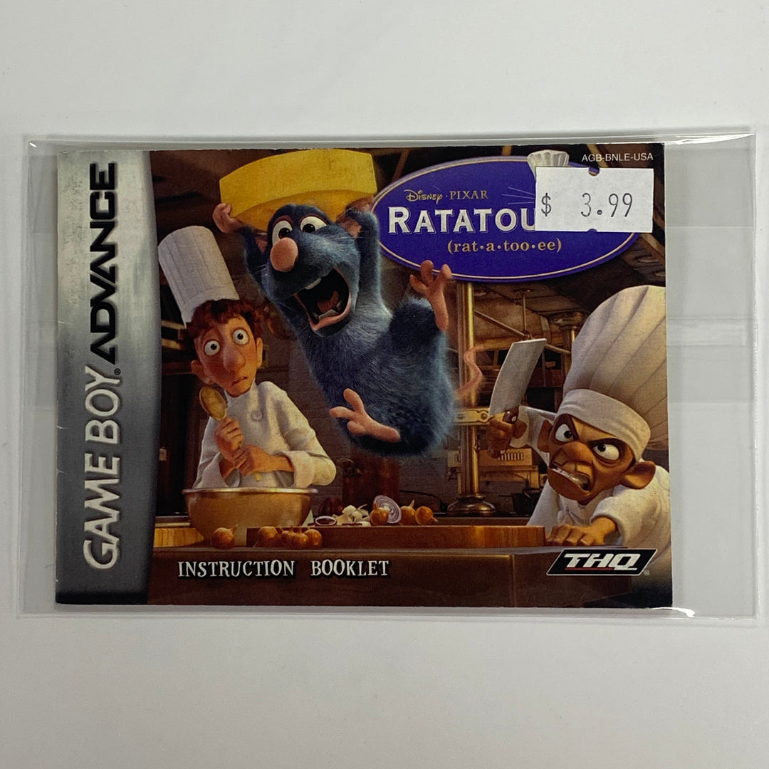 Ratatouille AGB-BNLE-USA - GameBoy Advance GBA Manual ONLY MO7126