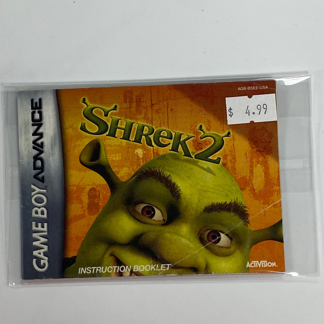 Shrek 2 AGB-BSEE-USA - GameBoy Advance GBA Manual ONLY MO7126