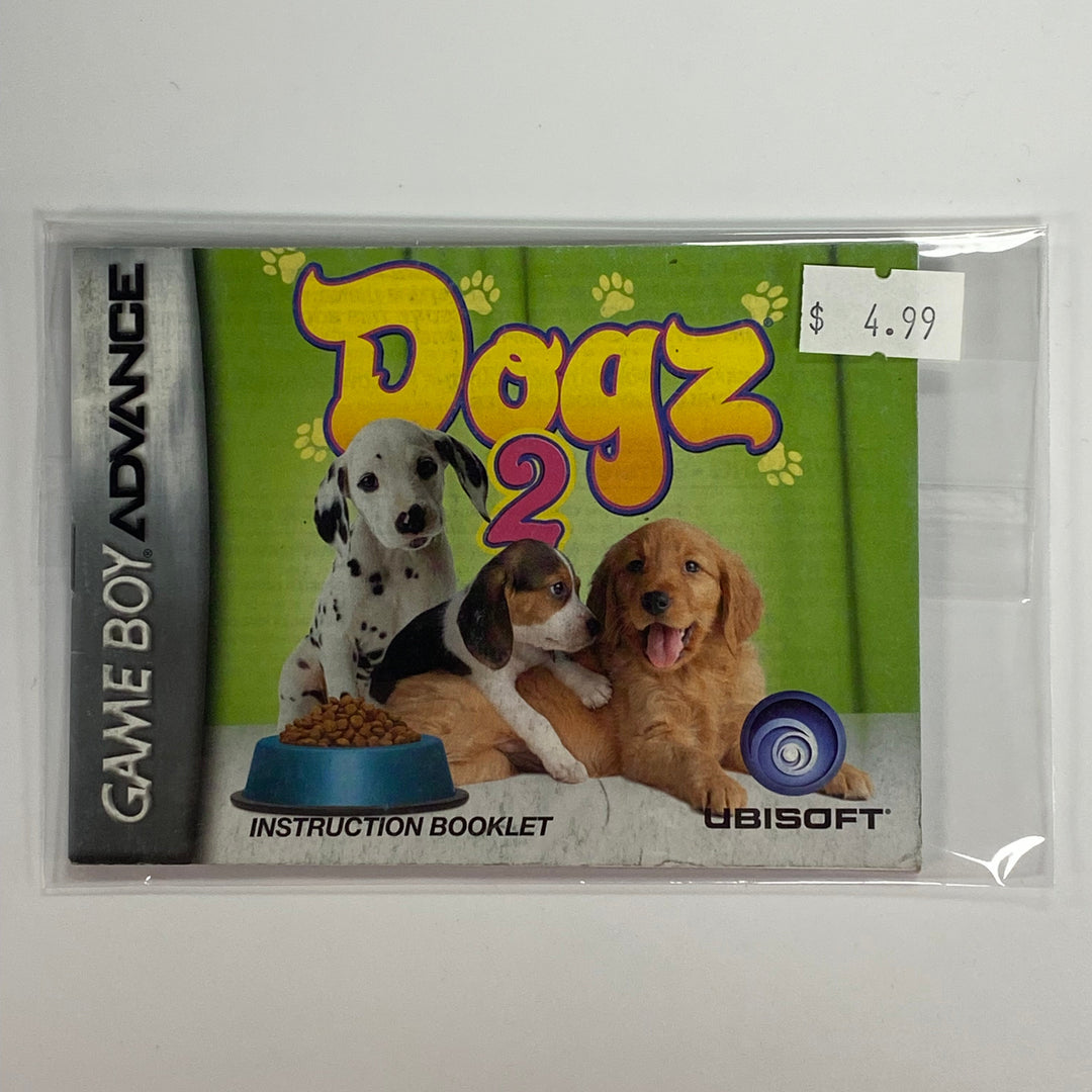 Dogz 2 - GameBoy Advance GBA Manual ONLY MO7126